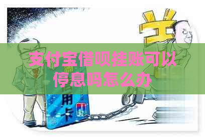 支付宝借呗挂账可以停息吗怎么办