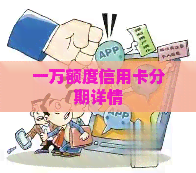一万额度信用卡分期详情