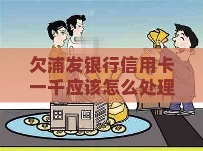 欠浦发银行信用卡一千应该怎么处理