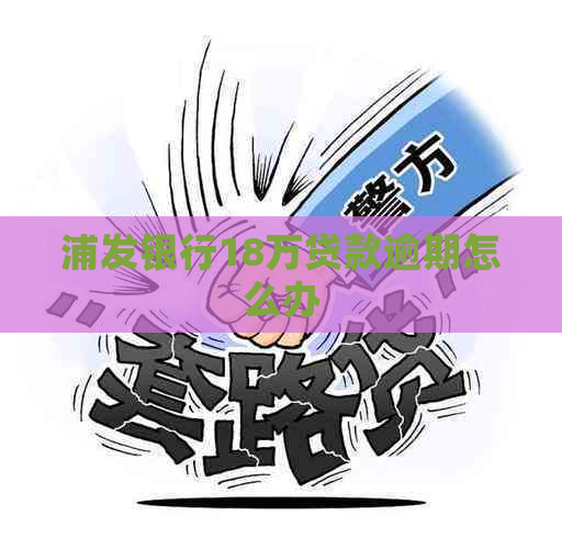 浦发银行18万贷款逾期怎么办