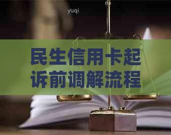 民生信用卡起诉前调解流程怎么样