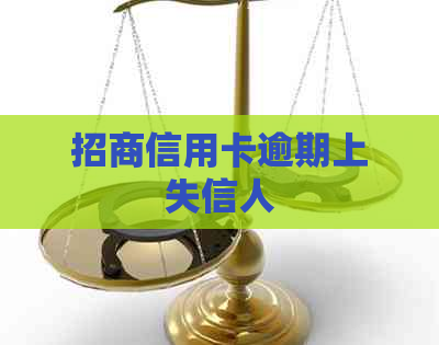 招商信用卡逾期上失信人