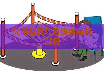 欠微粒贷几万块会被判刑吗