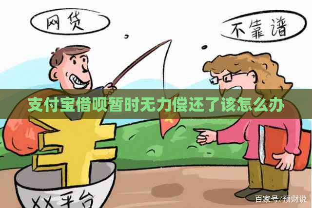 支付宝借呗暂时无力偿还了该怎么办