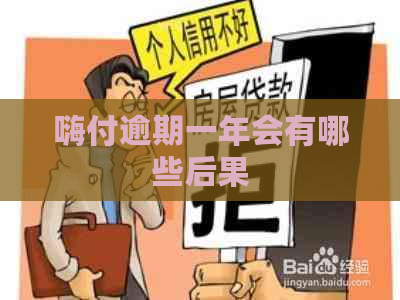 嗨付逾期一年会有哪些后果