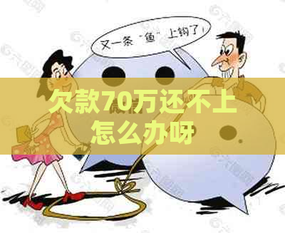 欠款70万还不上怎么办呀 欠款70万还不上怎么办呀