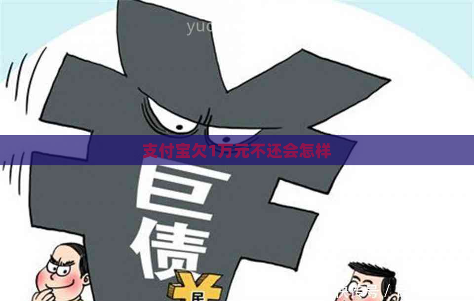 支付宝欠1万元不还会怎样