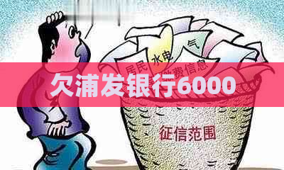 欠浦发银行6000