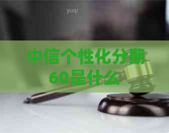 中信个性化分期60是什么