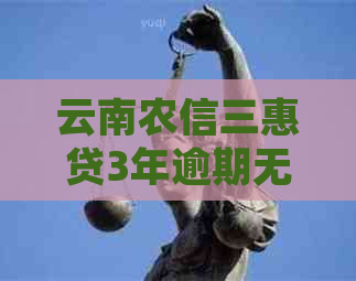 云南农信三惠贷3年逾期无力偿还如何处理