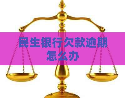 民生银行欠款逾期怎么办
