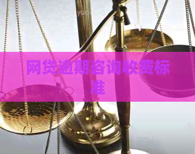 网贷逾期咨询收费标准