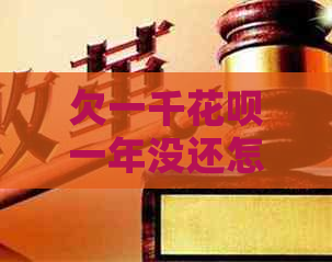 欠一千白条一年没还怎么办