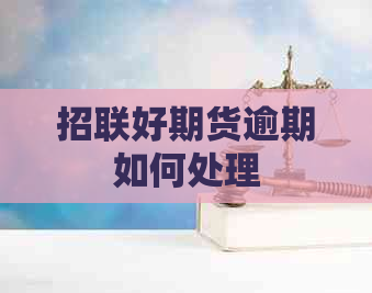 招联好期货逾期如何处理