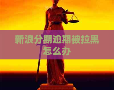 新浪分期逾期被拉黑怎么办