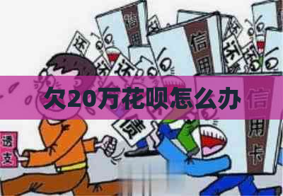 欠20万花呗怎么办