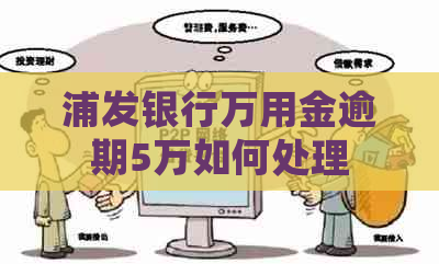 浦发银行万用金逾期5万如何处理