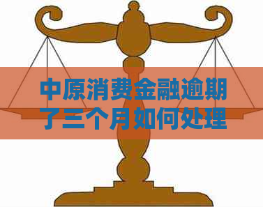 中原消费金融逾期了三个月如何处理
