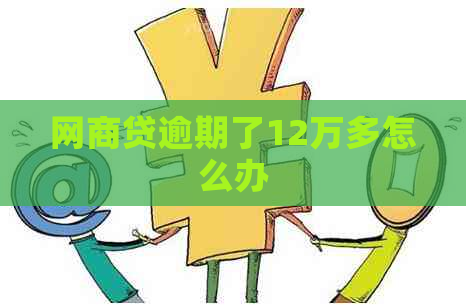白条贷逾期了12万多怎么办
