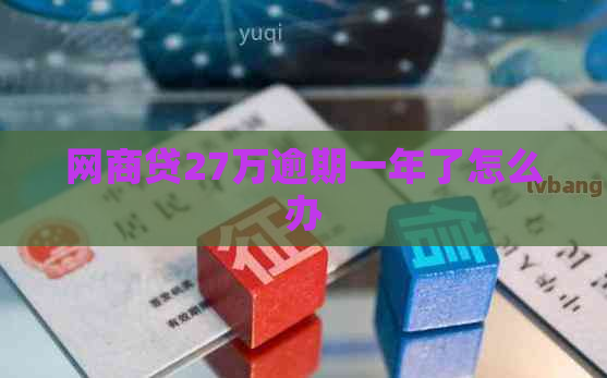白条贷27万逾期一年了怎么办