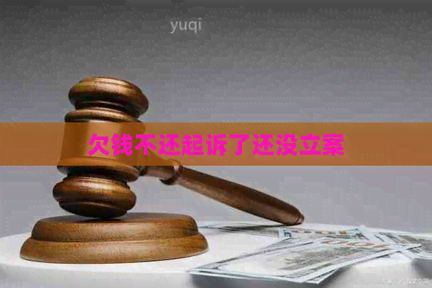 欠钱不还起诉了还没立案