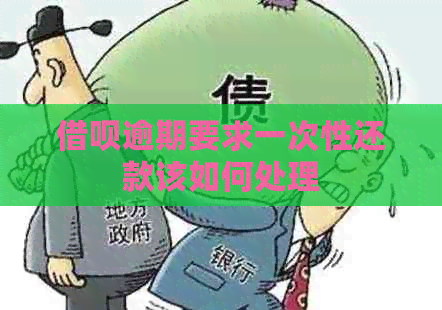 信用卡逾期要求一次性还款该如何处理