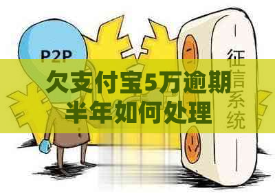欠信用卡5万逾期半年如何处理