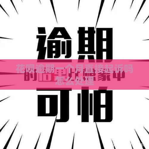 白条逾期一个月直接起诉吗怎么处理