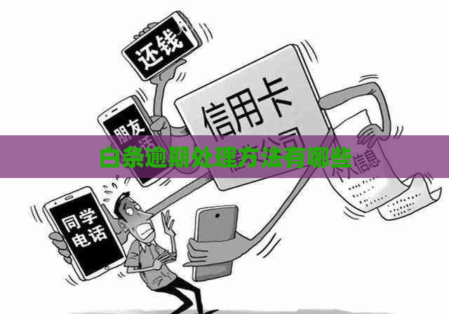白条逾期处理方法有哪些