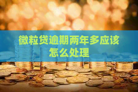 微粒贷逾期两年多应该怎么处理
