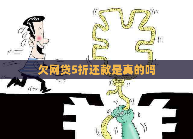 欠网贷5折还款是真的吗