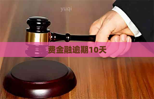 费金融逾期10天