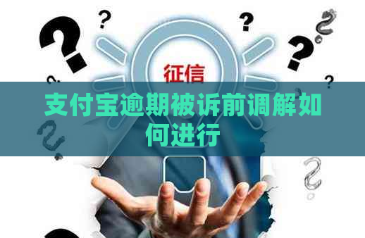 支付宝逾期被诉前调解如何进行