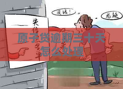 原子贷逾期三十天怎么处理