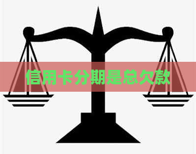 信用卡分期是总欠款