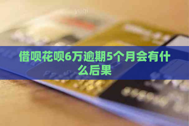借呗花呗6万逾期5个月会有什么后果