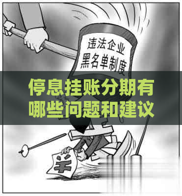 停息挂账分期有哪些问题和建议如何处理