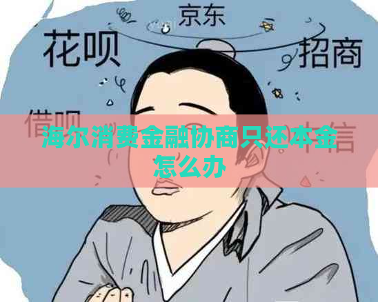 海尔消费金融协商只还本金怎么办