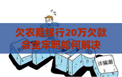 欠农商银行20万欠款会坐牢吗如何解决