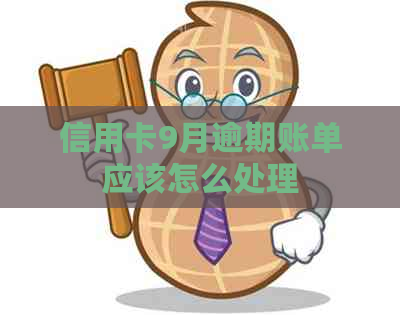 信用卡9月逾期账单应该怎么处理