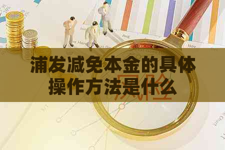 浦发减免本金的具体操作方法是什么