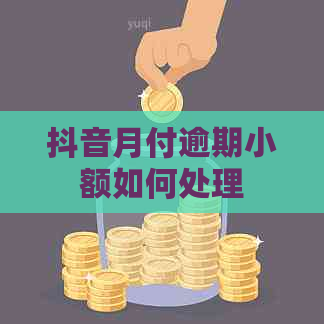 抖音月付逾期小额如何处理