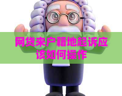 网贷来户籍地起诉应该如何操作