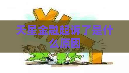 天星金融起诉了是什么原因