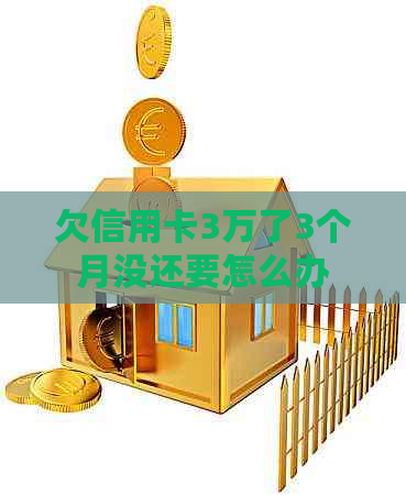 欠信用卡3万了3个月没还要怎么办