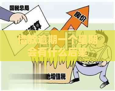 借款逾期一个星期会有什么后果
