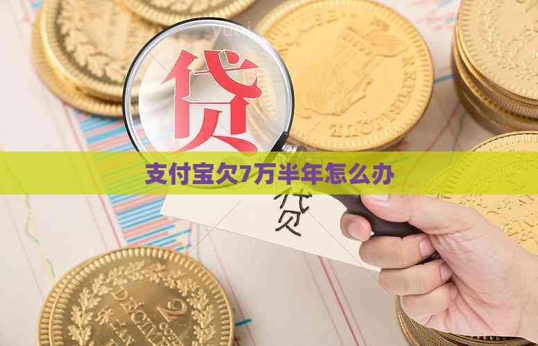 信用卡欠7万半年怎么办
