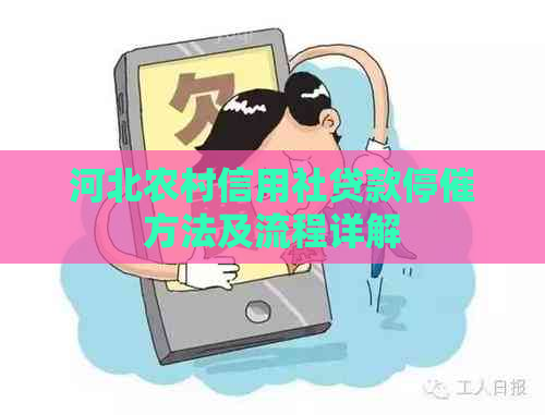 河北农村信用社贷款停催方法及流程详解