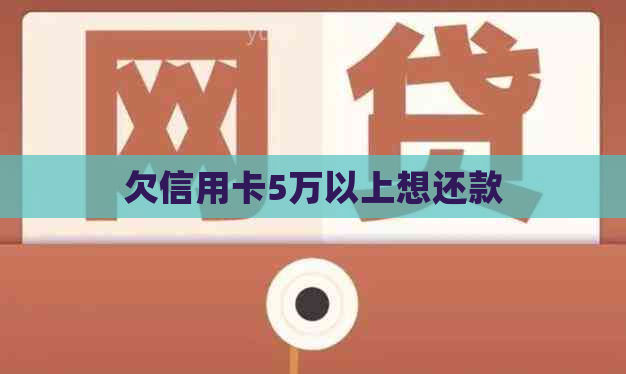 欠信用卡5万以上想还款