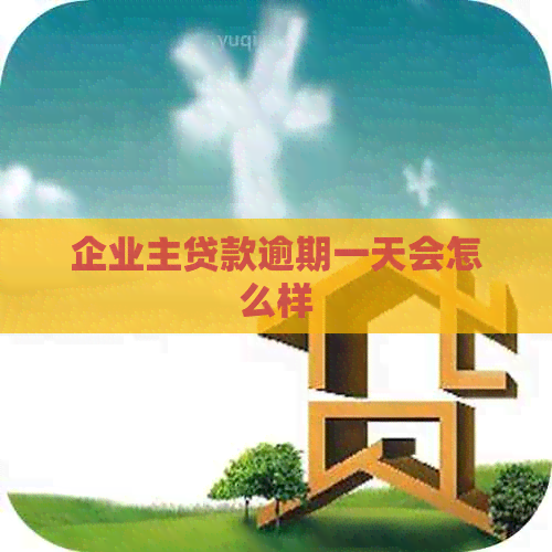 企业主贷款逾期一天会怎么样